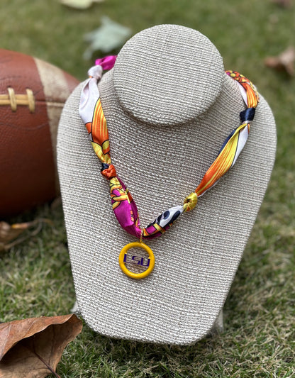 Gameday Team Charm Scarf Necklaces