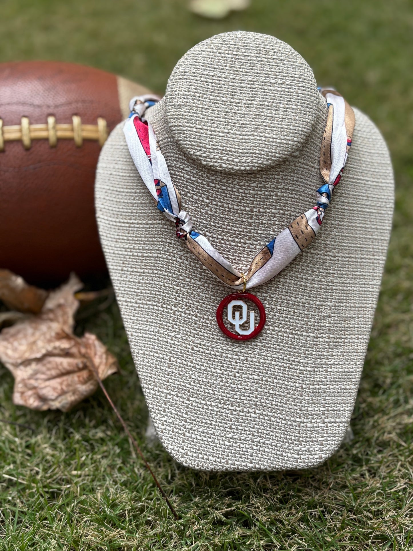 Gameday Team Charm Scarf Necklaces