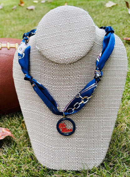 Gameday Team Charm Scarf Necklaces