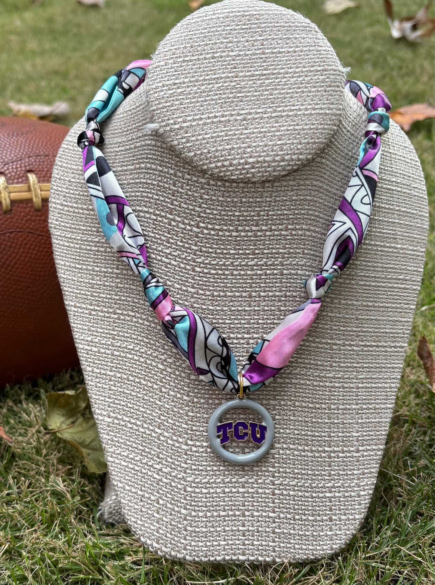 Gameday Team Charm Scarf Necklaces