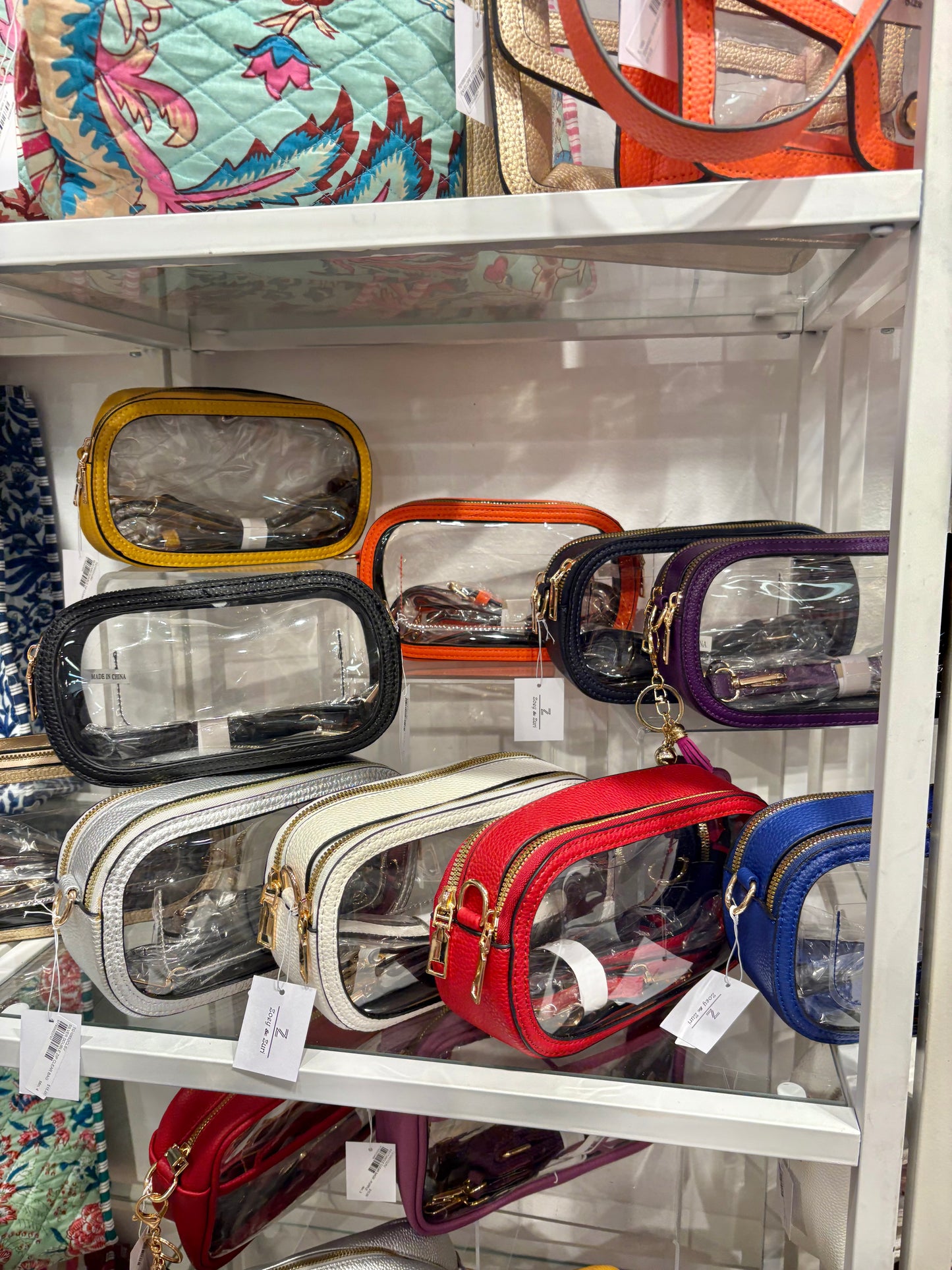 Oval Double Zip Stadium Bags