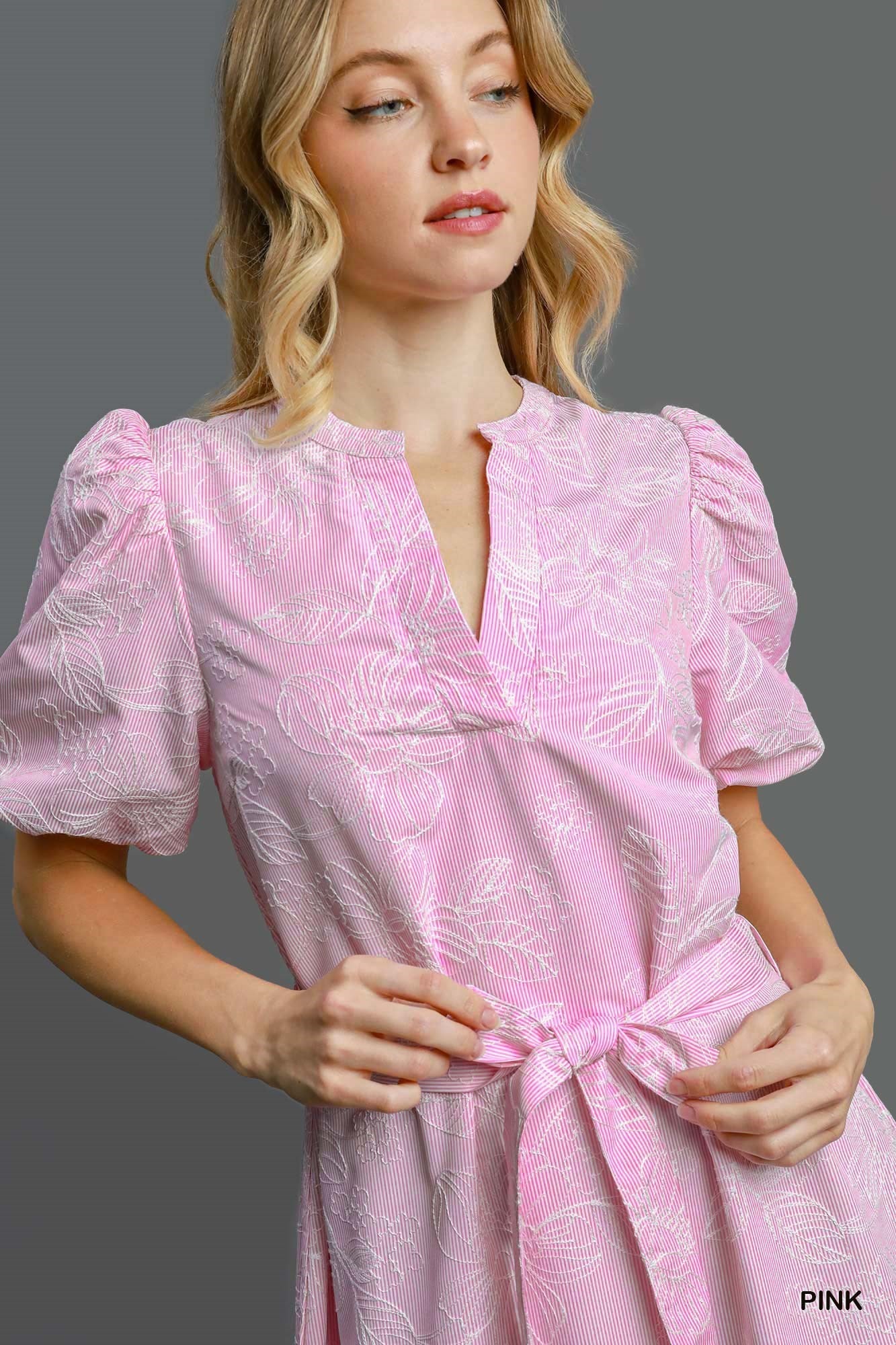 Garden Belted Midi Dress/2 colors