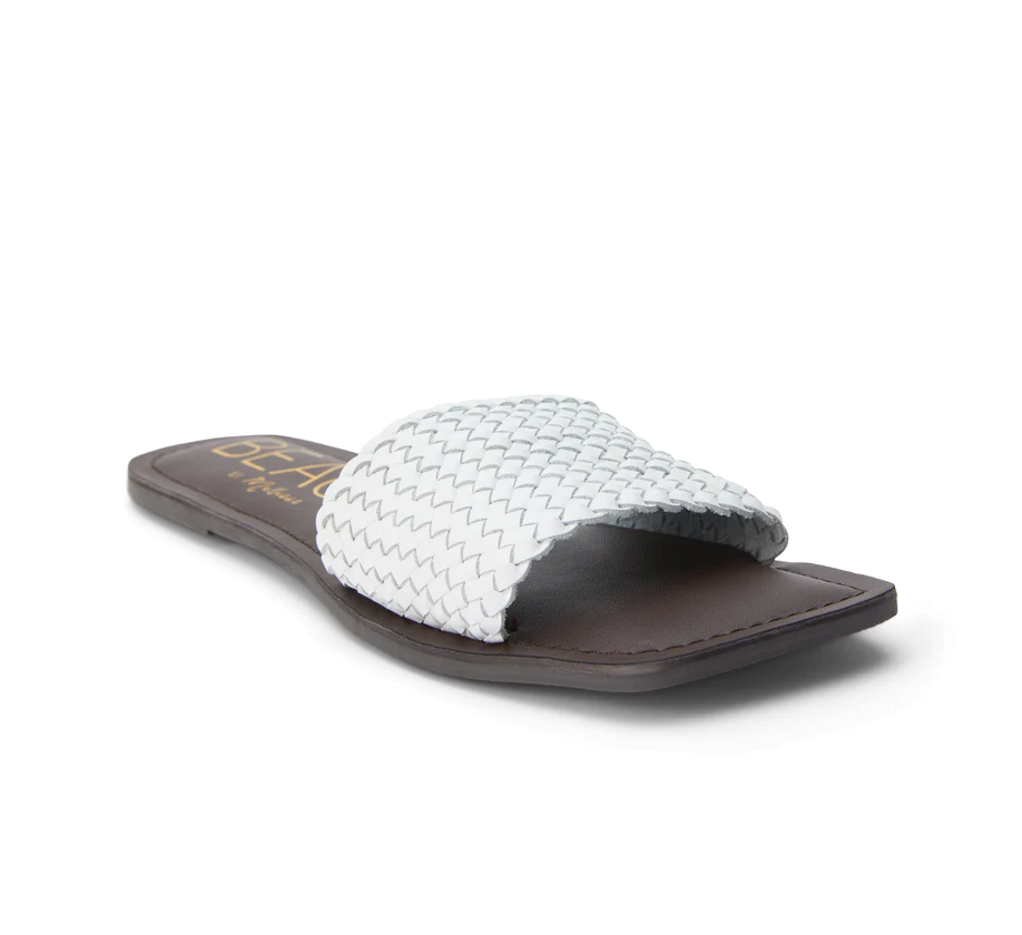 Matisse Isle White Slide Sandal