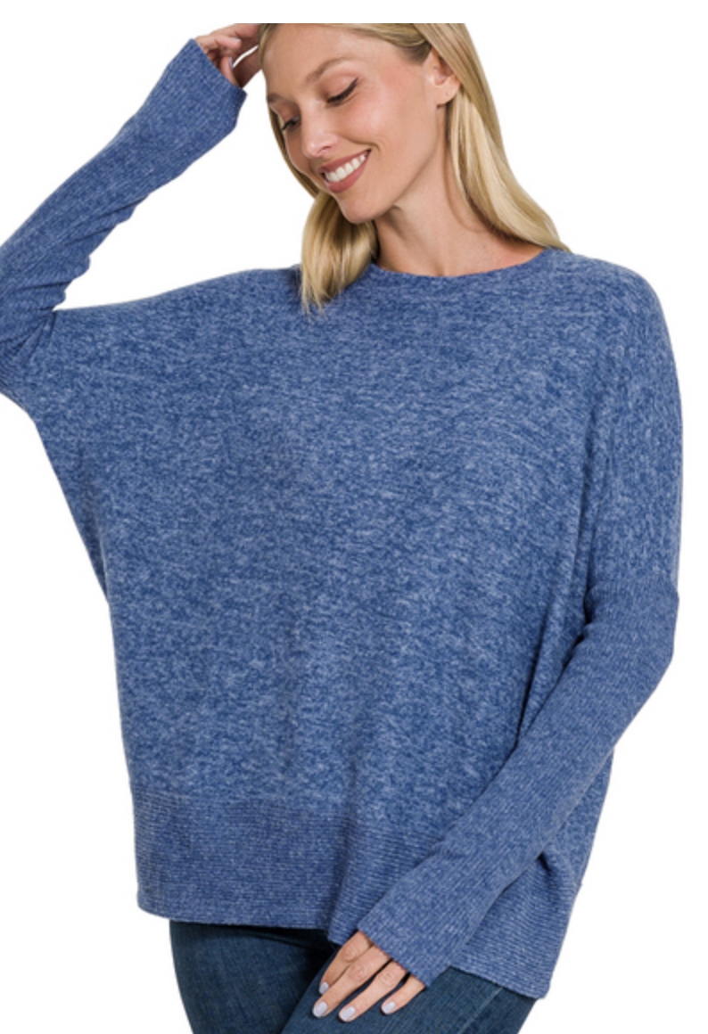 Zenana Hacci Dolman Sweater / 2 colors