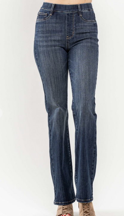 Judy Blue High Waisted Pull-on Slim Boot Cut