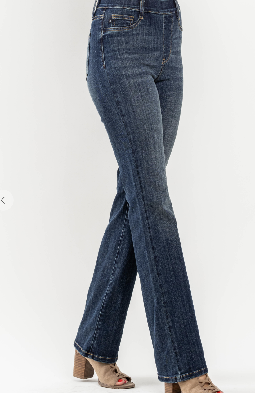 Judy Blue High Waisted Pull-on Slim Boot Cut