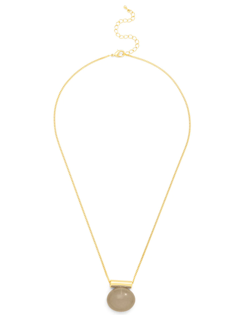 Glistening Pebble Charm Gold Necklace - 4 colors