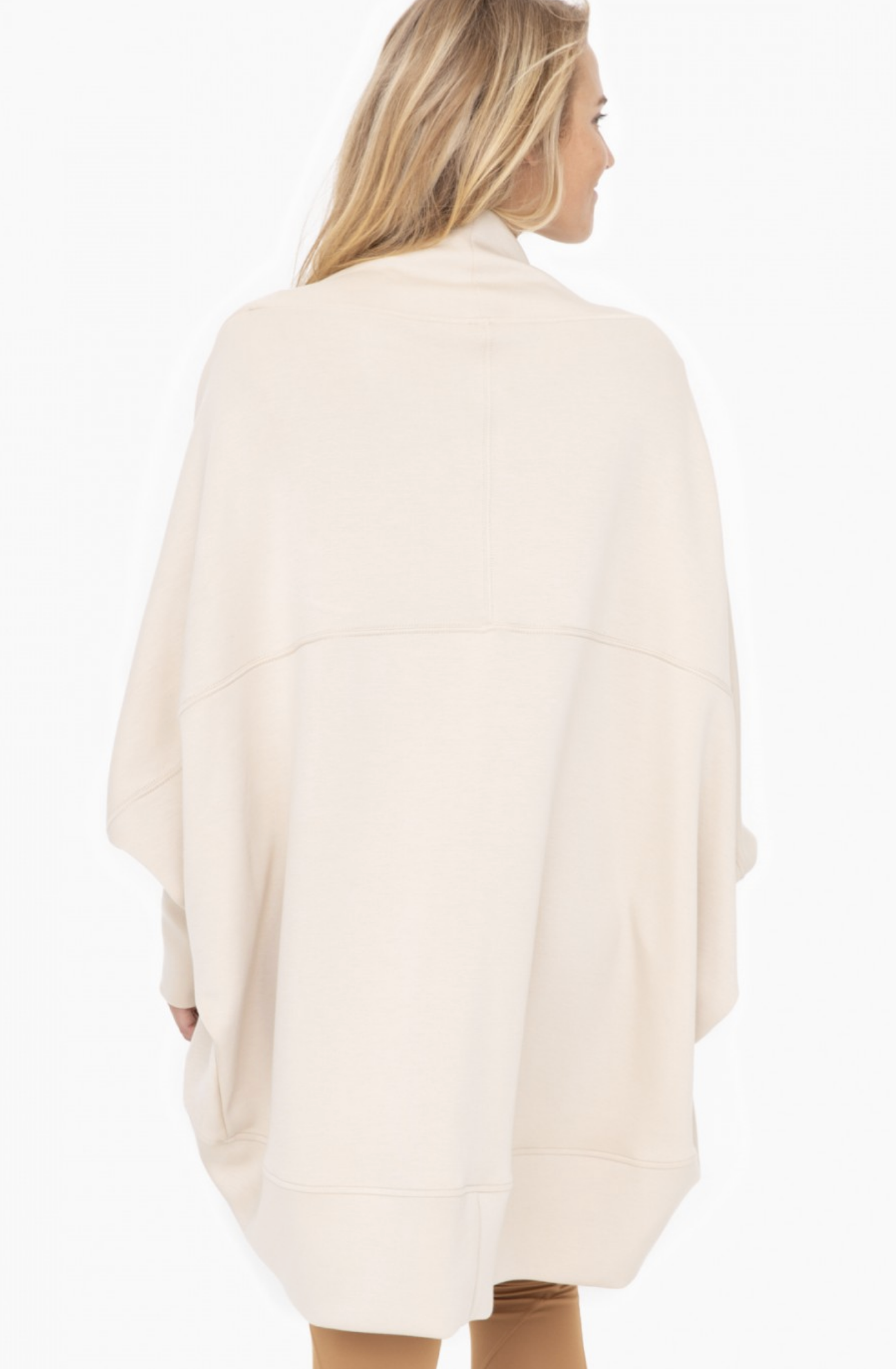 Elevated Cocoon Scuba NATURAL Cardigan
