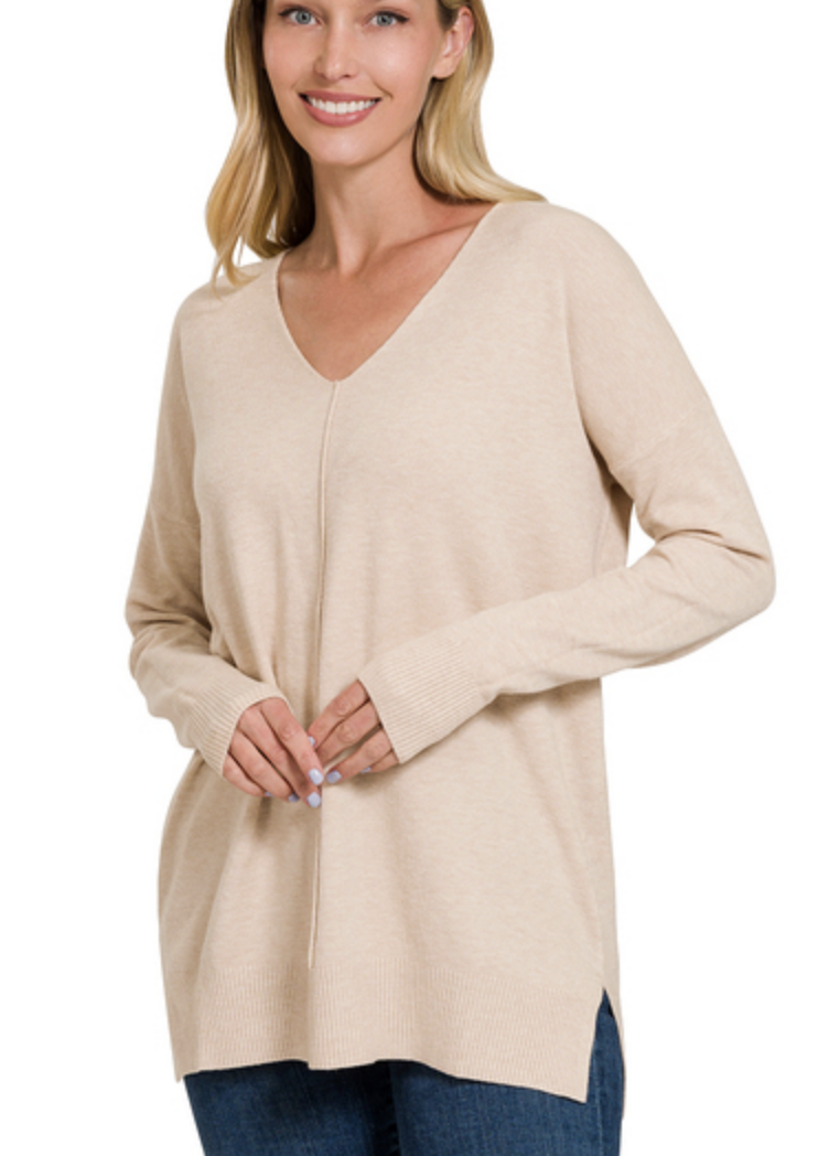 Angel Soft Front Seam Sweater / 5 colors