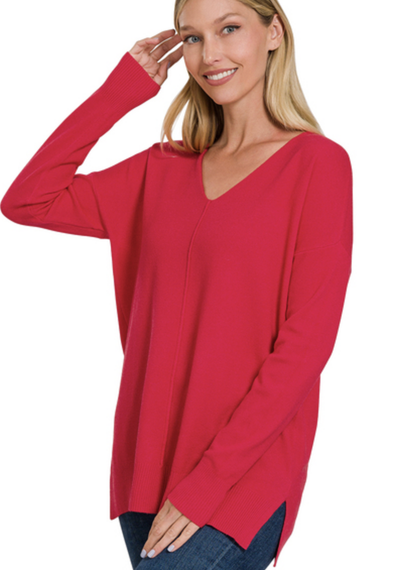 Angel Soft Front Seam Sweater / 5 colors