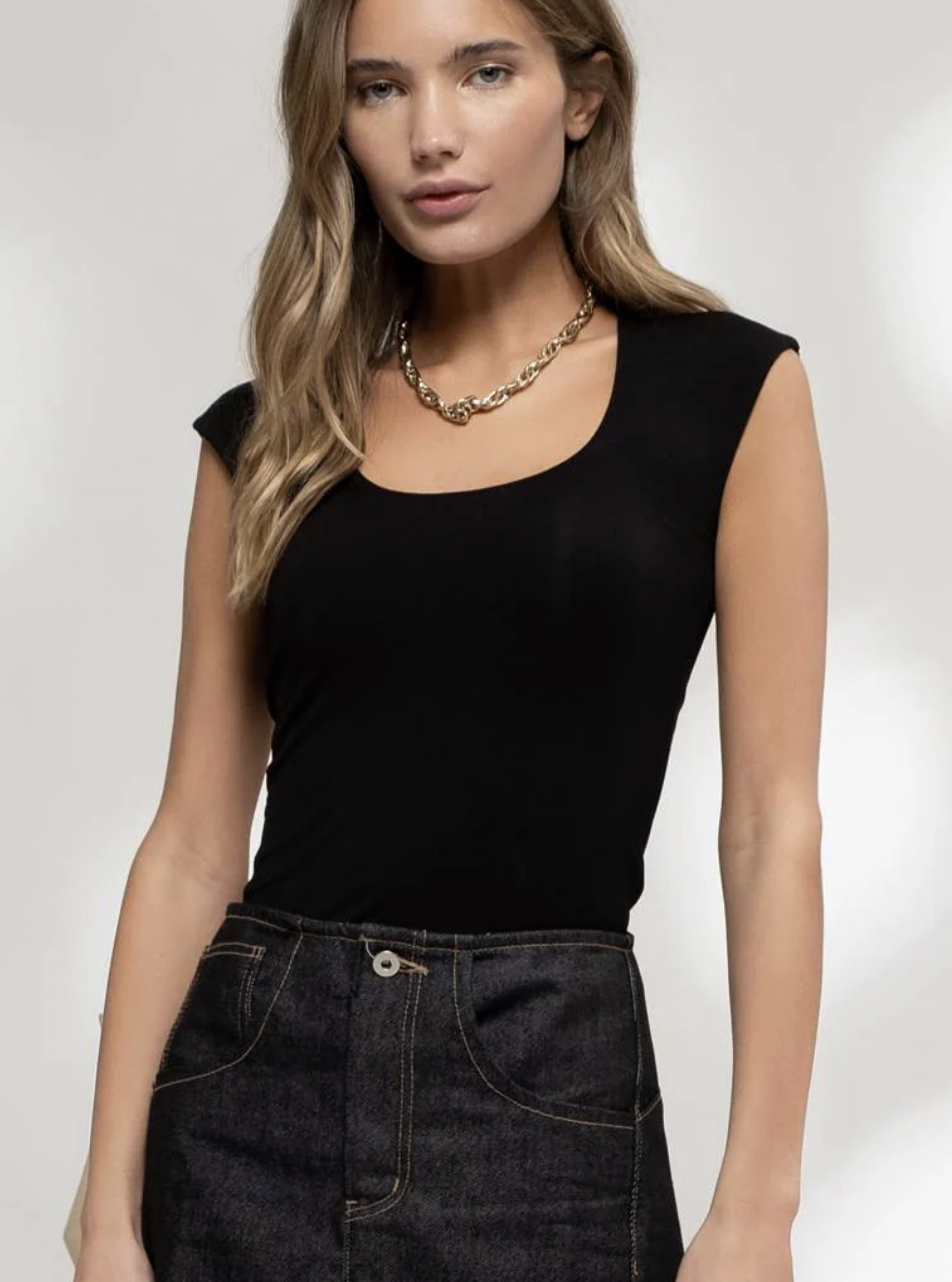 Reversible Knit Sleeveless Cropped Top / 2 colors