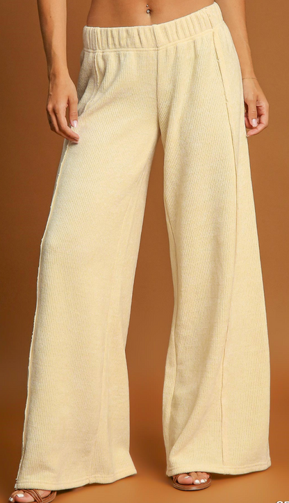 CREAM Luxe Knit Wide Leg Pant