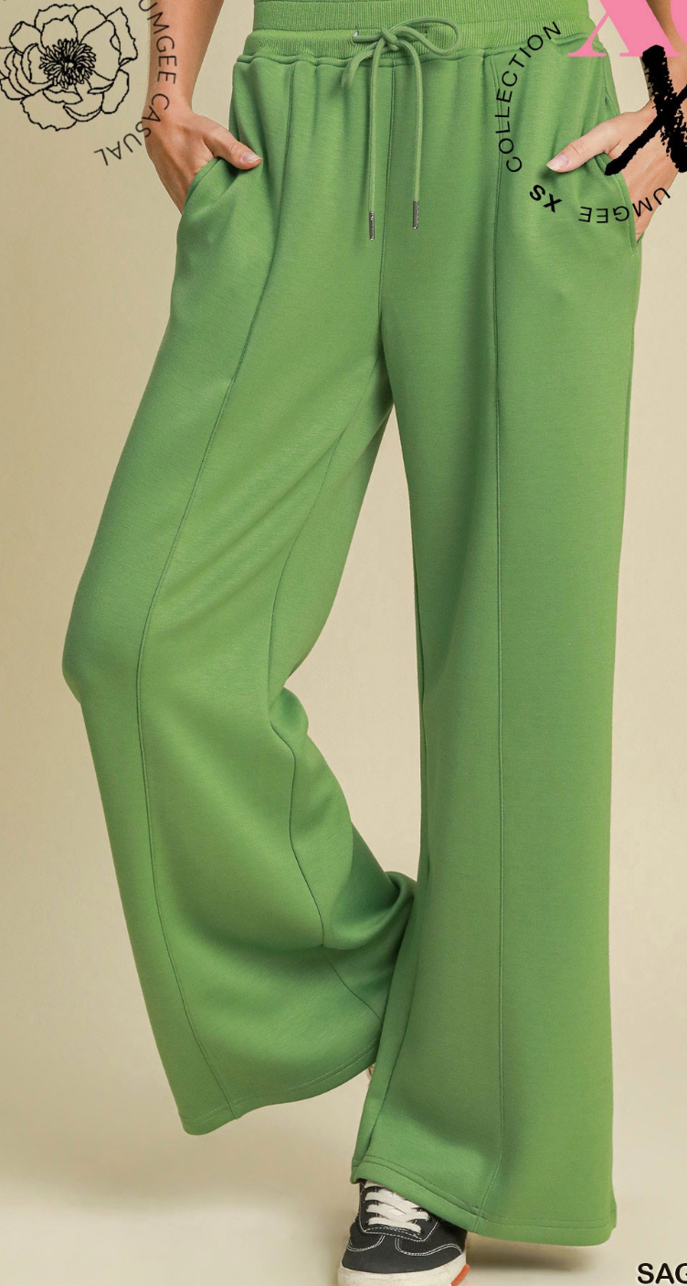 Scuba Luxe High Waisted Wide Leg Pant