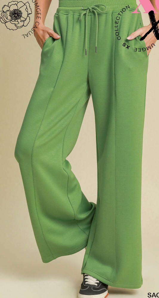 Scuba Luxe High Waisted Wide Leg Pant