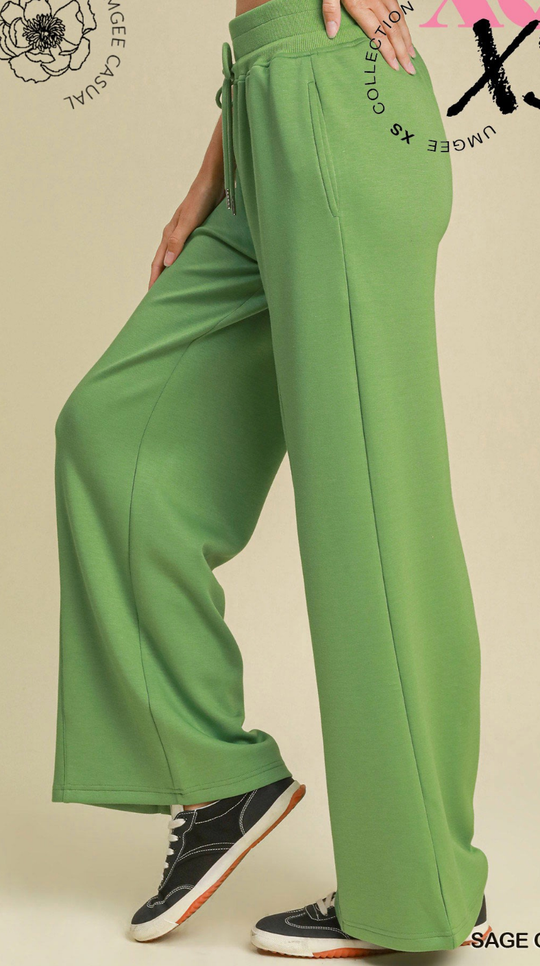 Scuba Luxe High Waisted Wide Leg Pant