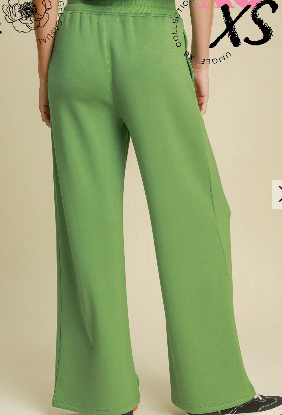 Scuba Luxe High Waisted Wide Leg Pant