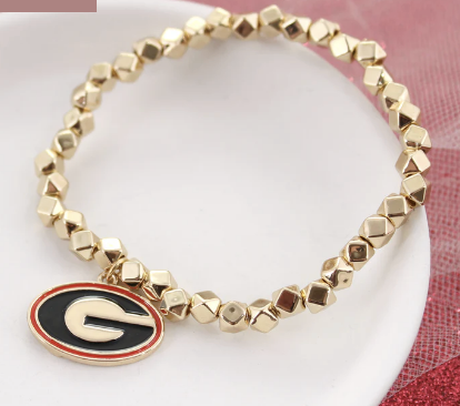 Collegiate Logo Gold Bracelet