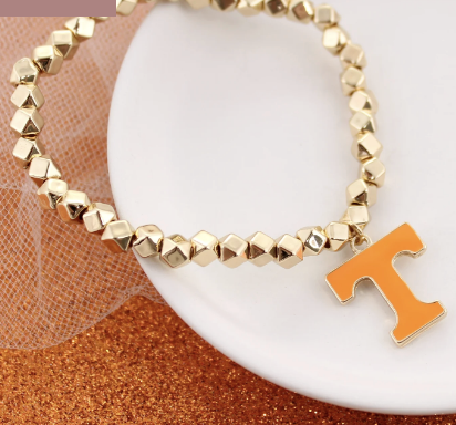 Collegiate Logo Gold Bracelet