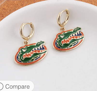 Collegiate Huggie Hoop Earrings