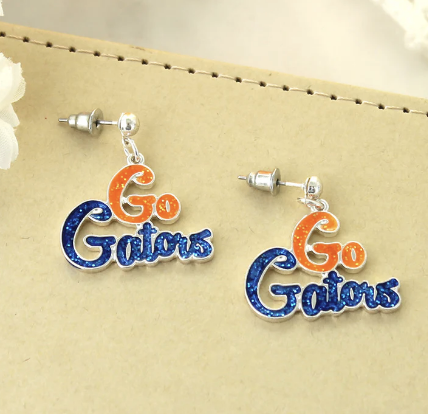 Collegiate Slogan Earrings