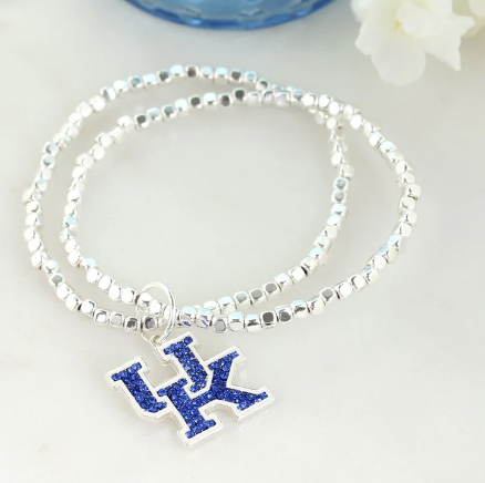 Collegiate Logo Silver Bracelet Set