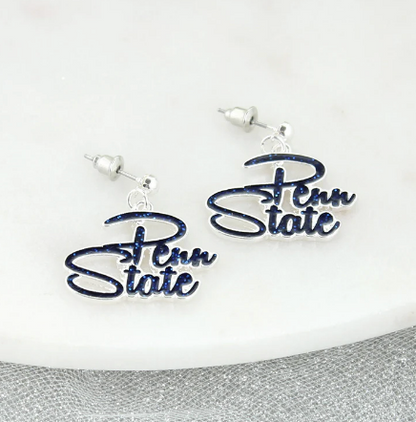 Collegiate Slogan Earrings