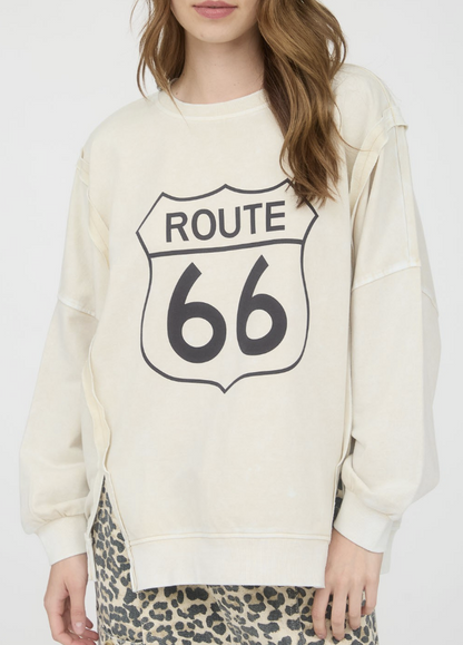 Route 66 Oversized Knit Top