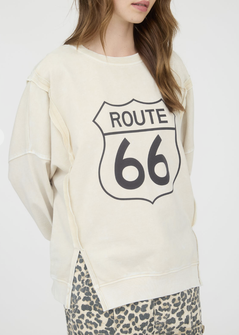 Route 66 Oversized Knit Top