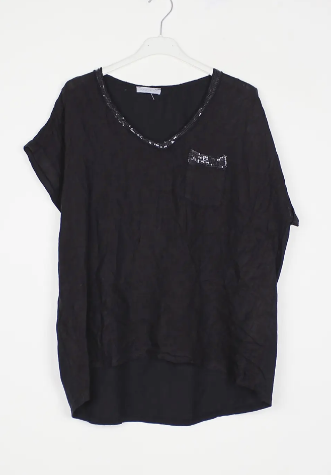 Shine On V Neck Tee-4 colors