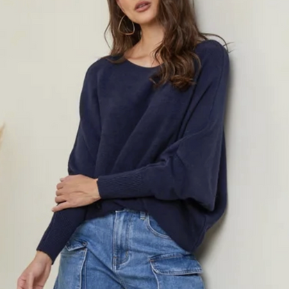 Dolman Sleeve Cashmere Blend Sweater / 8 colors