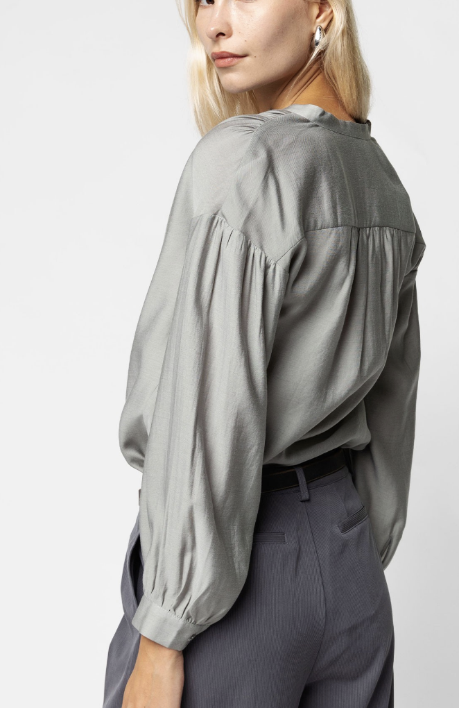 Sage Green Button Down Blouse