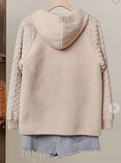 Fleece Knit Zip Hoodie