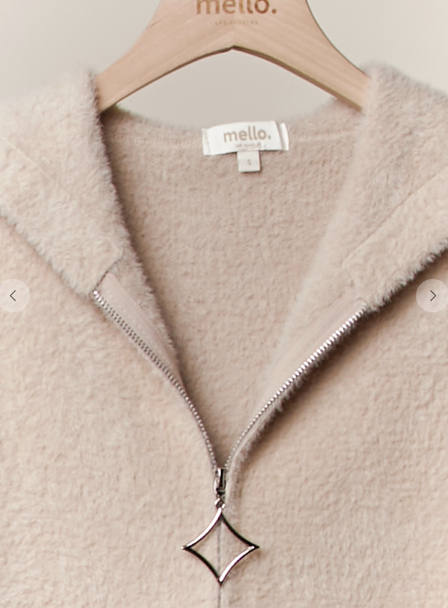 Fleece Knit Zip Hoodie