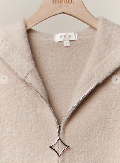 Fleece Knit Zip Hoodie