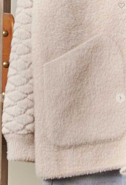 Fleece Knit Zip Hoodie
