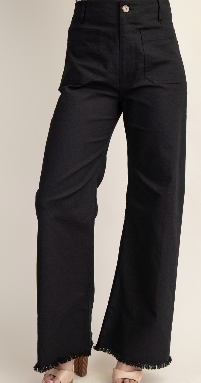 High Waisted Flared Pants / 2 colors