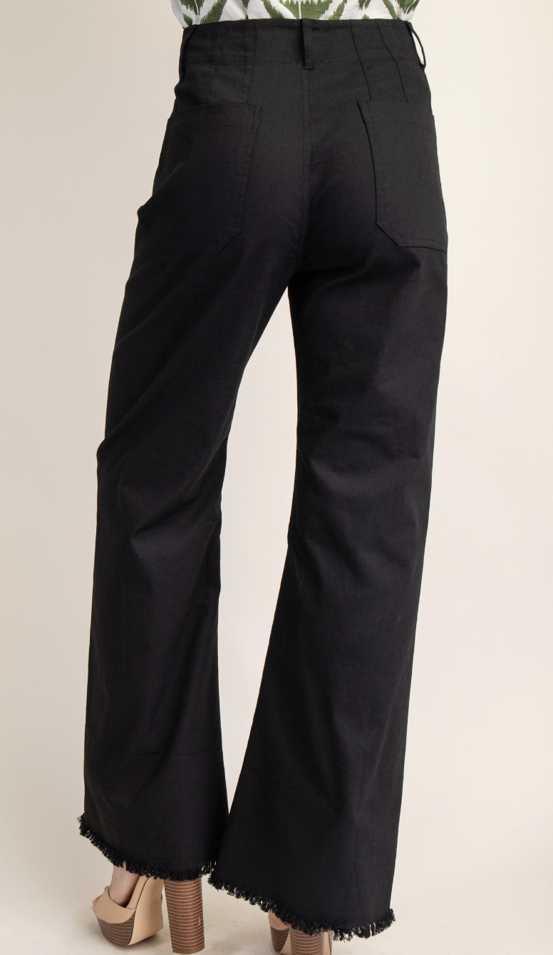 High Waisted Flared Pants / 2 colors