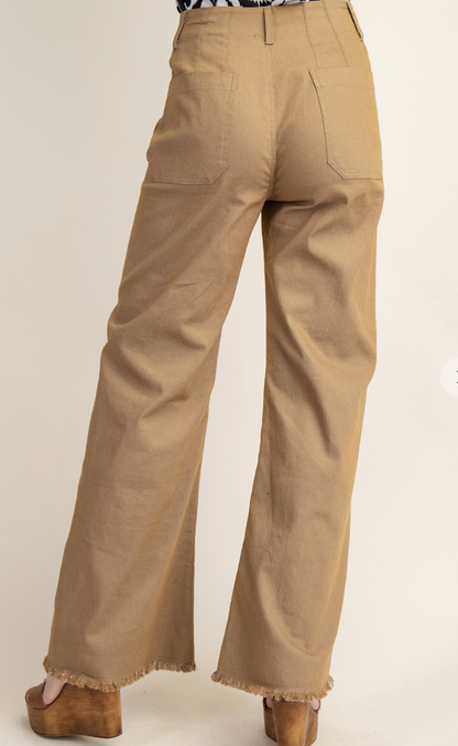High Waisted Flared Pants / 2 colors