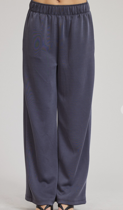 Scuba Elastic Waist Wide Leg Pant NEW COLORS