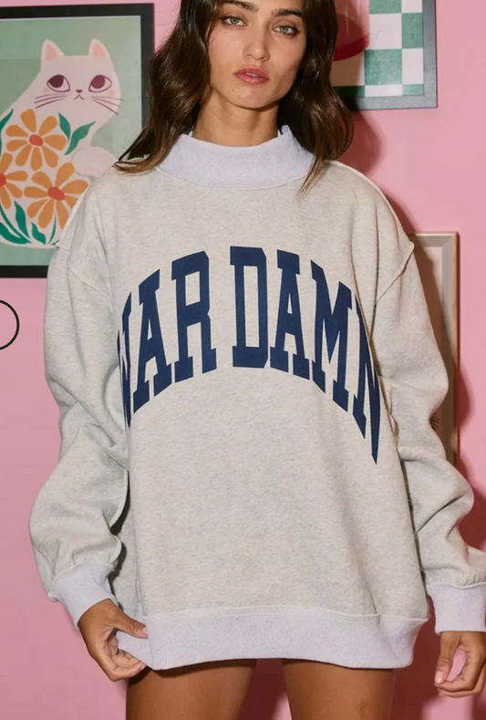 "War Damn" and "Tigers " Reversible Sweatshirt- PREORDER