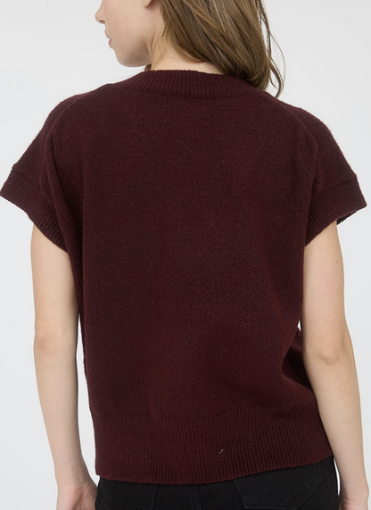 Short Sleeve  Neck Sweater / 3 colors