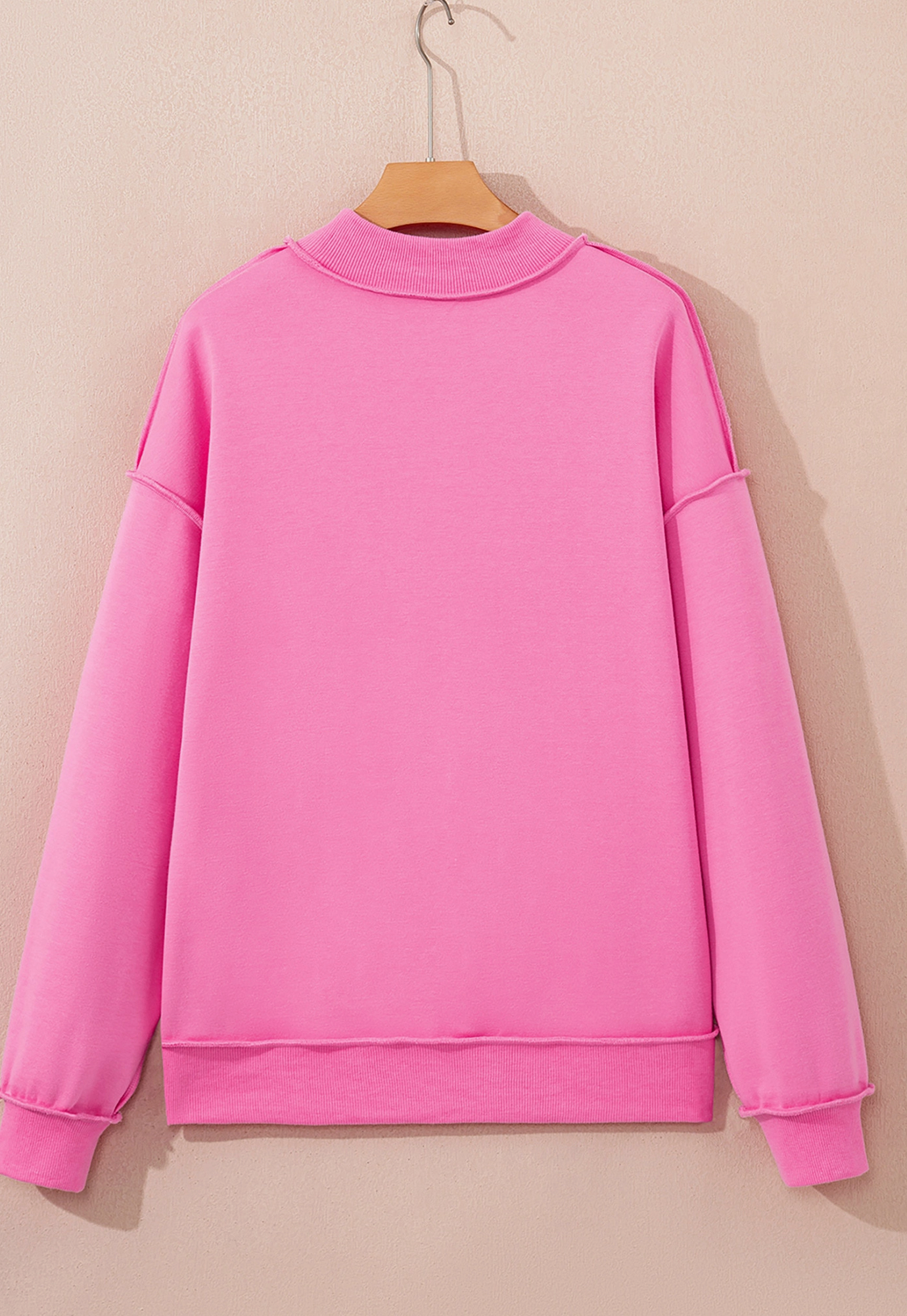 Oversized Reversible Mockneck sweatshirt / 2 colors