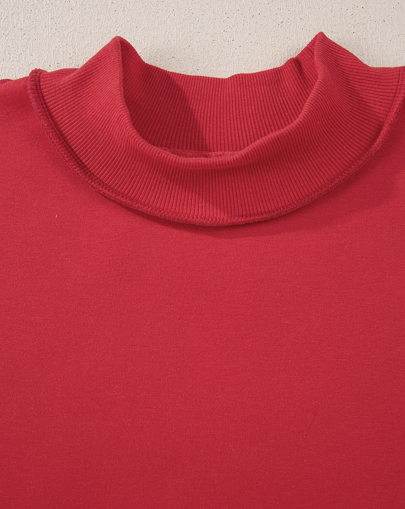 Oversized Reversible Mockneck sweatshirt / 2 colors