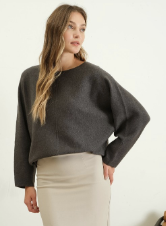 Charcoal Ultimate Soft Knit Pullover