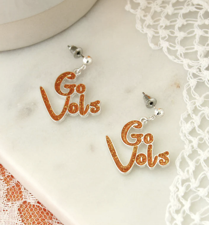 Collegiate Slogan Earrings