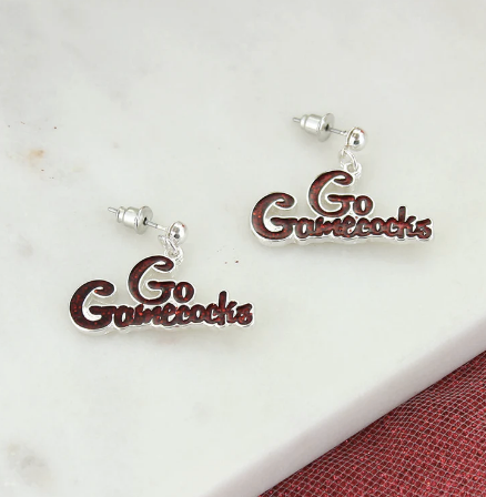 Collegiate Slogan Earrings