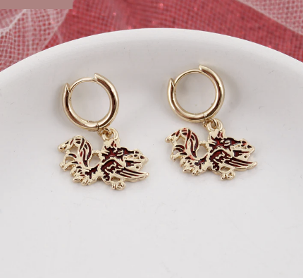 Collegiate Huggie Hoop Earrings