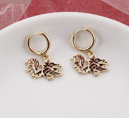 Collegiate Huggie Hoop Earrings