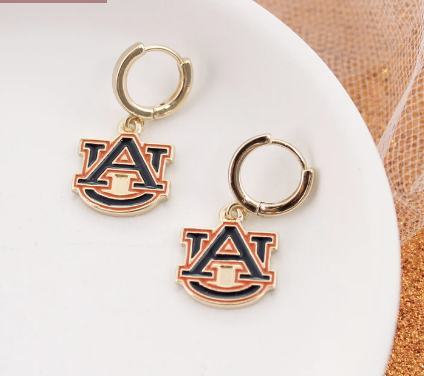 Collegiate Huggie Hoop Earrings