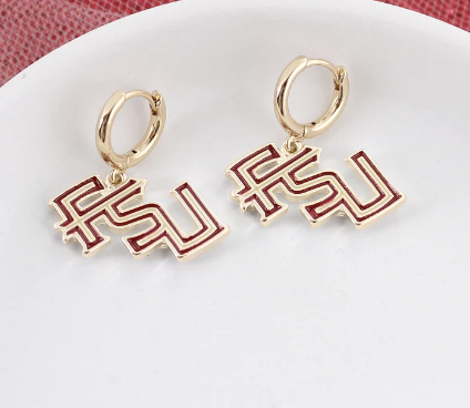 Collegiate Huggie Hoop Earrings